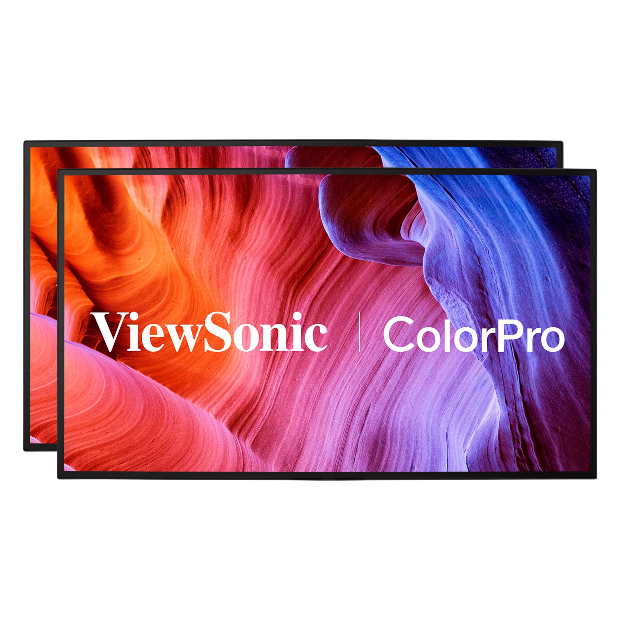 Front. ViewSonic - ColorPro VP2468A_H2 24" LED FHD Monitor (USB, HDMI) - Black.