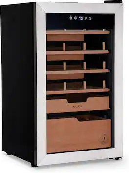 NewAir - Boveda Electric Cigar Humidor - Black