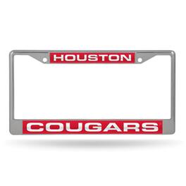 Rico Industries - University of Houston Cougars Chrome Metal Laser Cut License Plate Frame - Multi