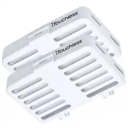 iTouchless - AbsorbX Stick On Odor Removal Kit - 2-Pack - White