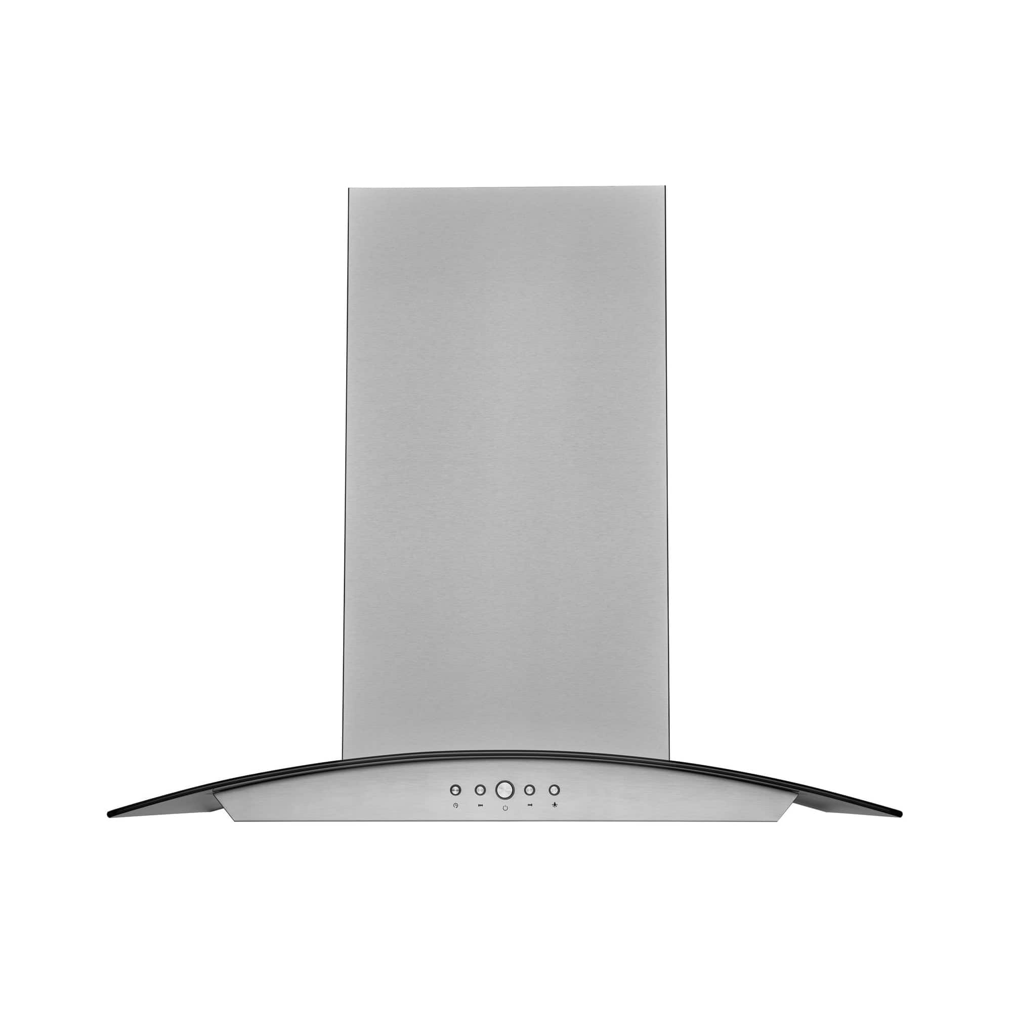 Hauslane - 36 inches - Convertible - Island Range Hood - Silver
