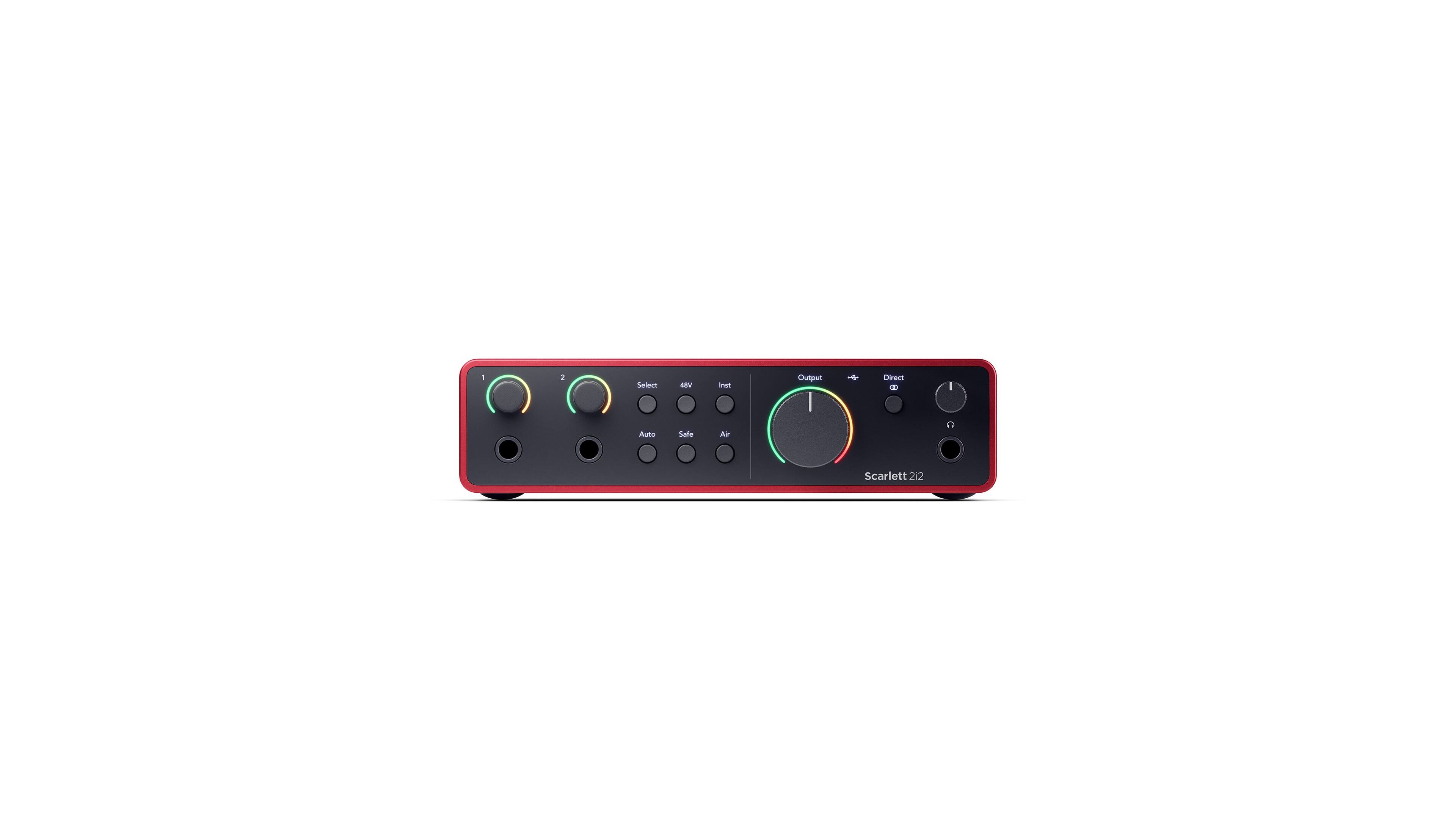 Alt View 12. Focusrite - Scarlett 2i2 Studio 4th Generation Audio Interface with SH-450 Headphones and CM25 Mic - Red.