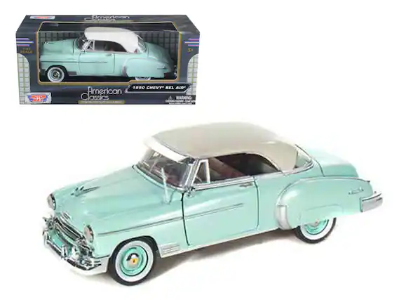 American 1:84 SCALE 3+ MOTOR MAX 1950 CHEVY BEL AIR American Classics
WARNING: LIL CITY USA CHOKING HAZARD Small parts