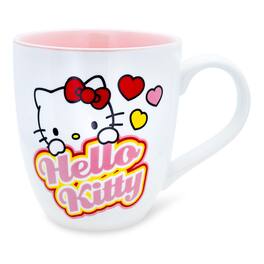 Silver Buffalo - Sanrio Hello Kitty Hearts Ceramic Mug | Holds 18 Ounces - Pink