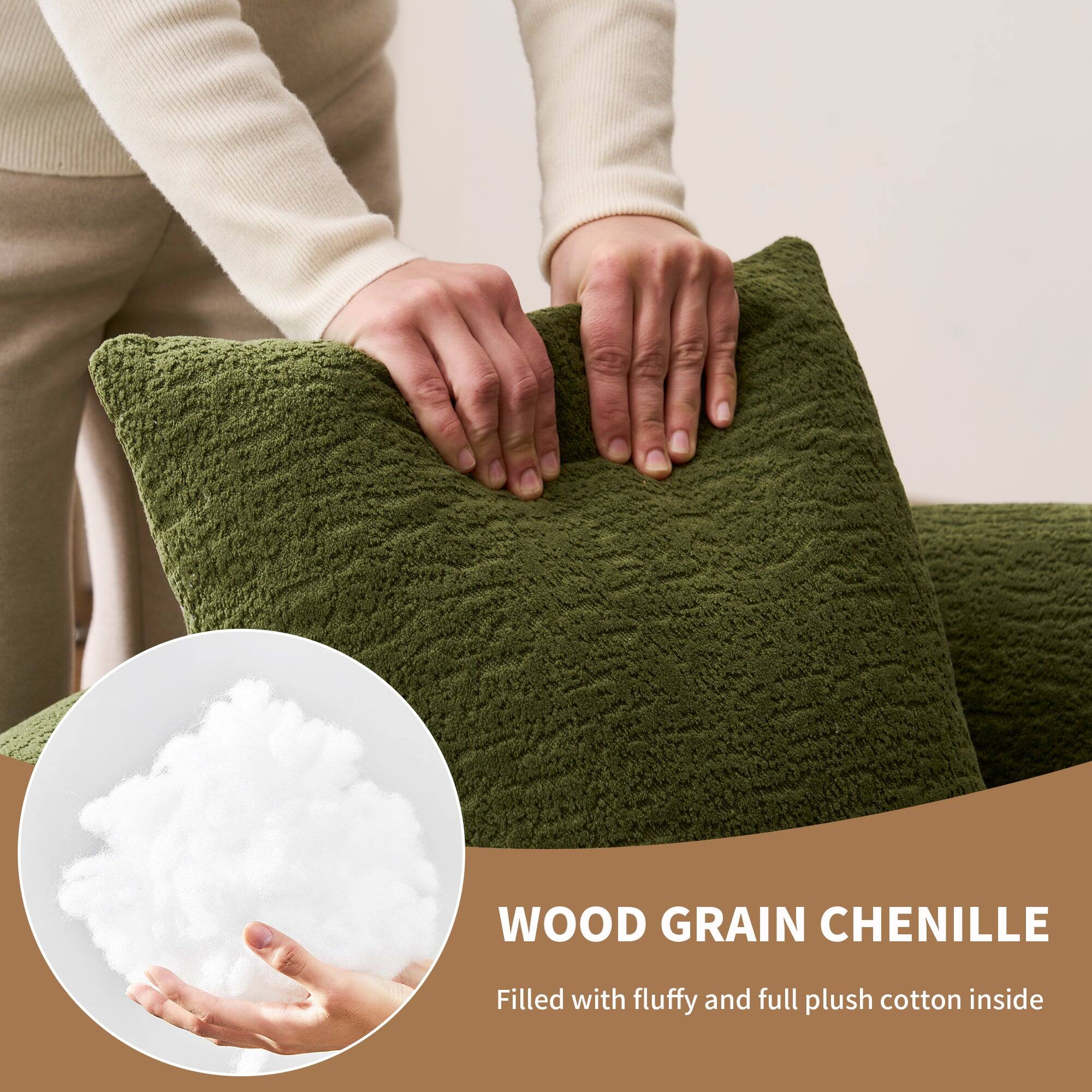 WOOD GRAIN CHENILLE  
Filled with fluffy and full plush cotton inside