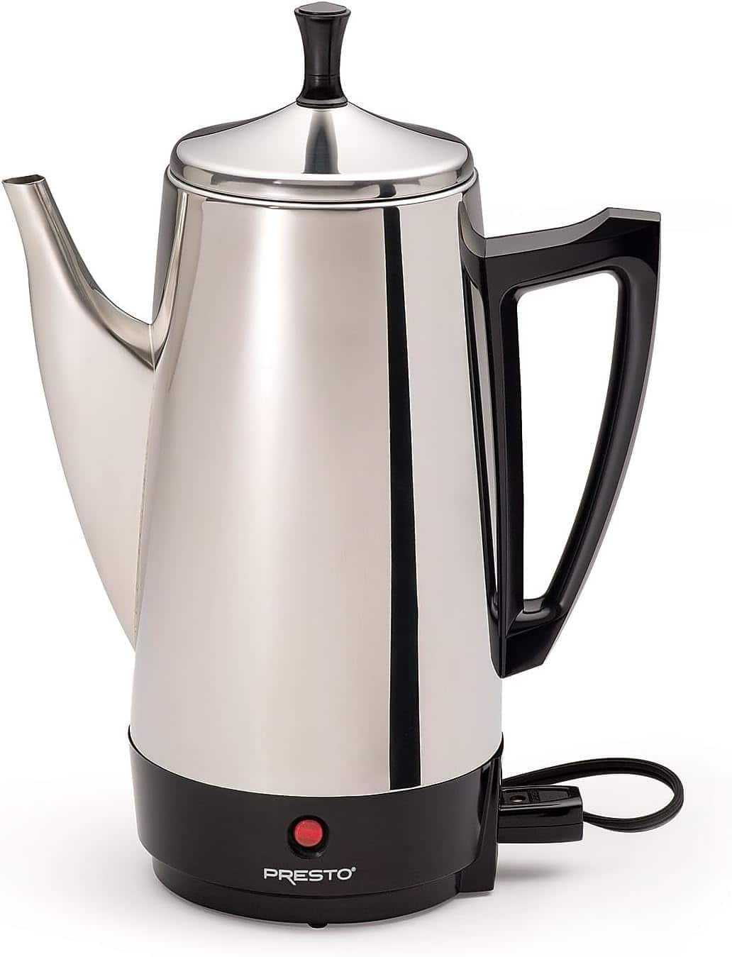 Presto - 02811 Steel Coffee Maker 12cup 800watts - Silver