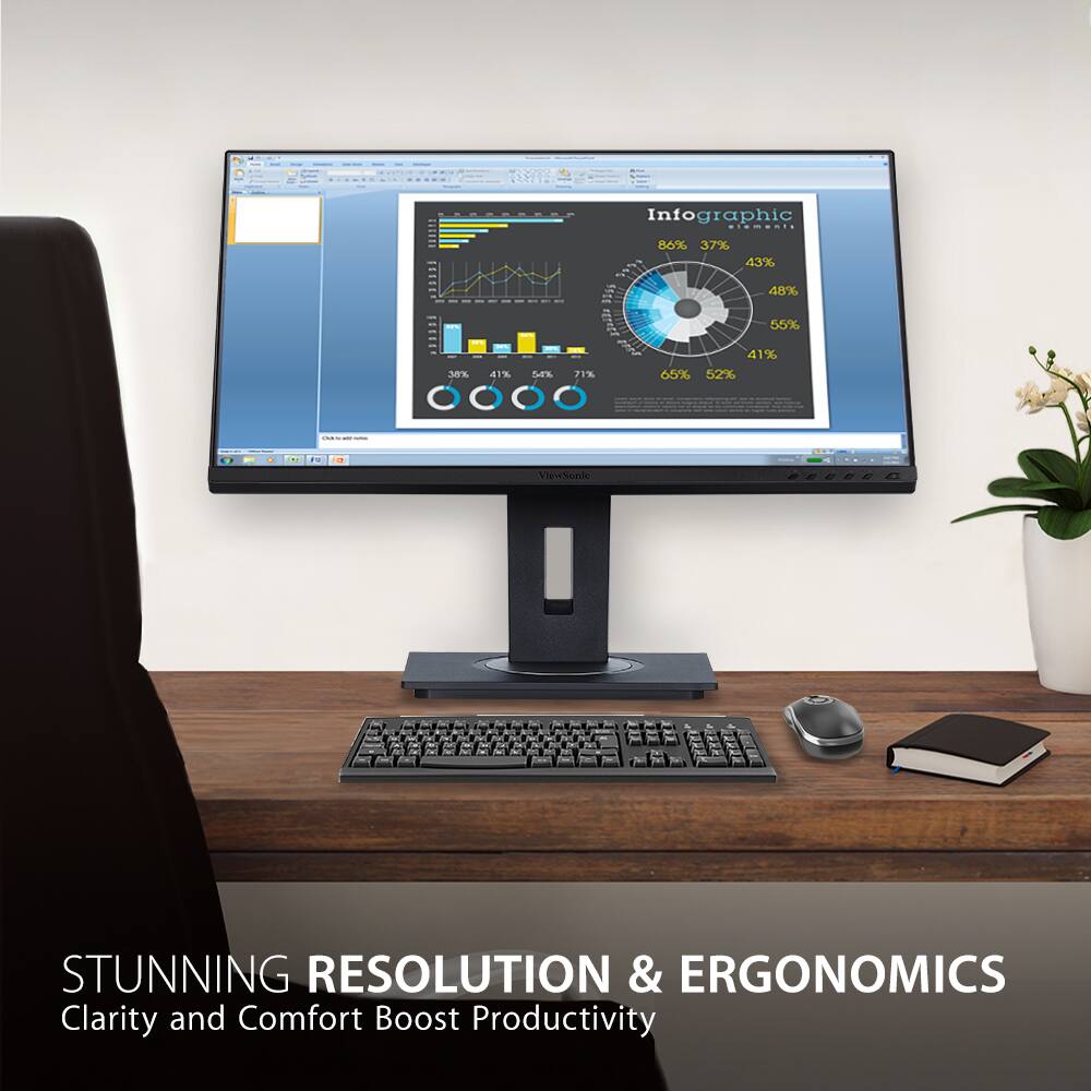 STUNNING RESOLUTION & ERGONOMICS  
Clarity and Comfort Boost Productivity