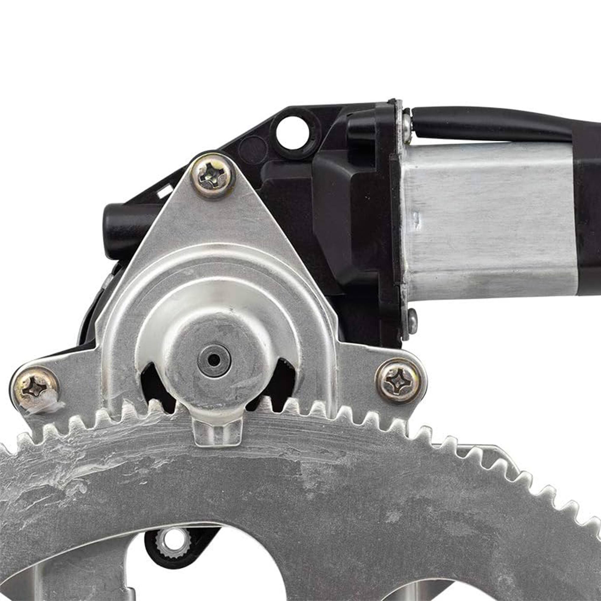 Alt View 7. Brock - Brock Replacement Passenger's Front Power Window Lift Regulator with Motor, Left - Silver.