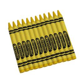 Crayola - Single Color Bulk Crayons, Regular Size, Yellow, 12 Count