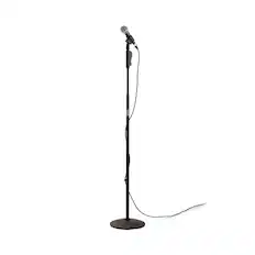 Front. On Stage Stands - On-Stage Production-Grade MS9510 One-Handed Mic Stand with Round Base (For Vocal and Instrument Microphones, - Black.
