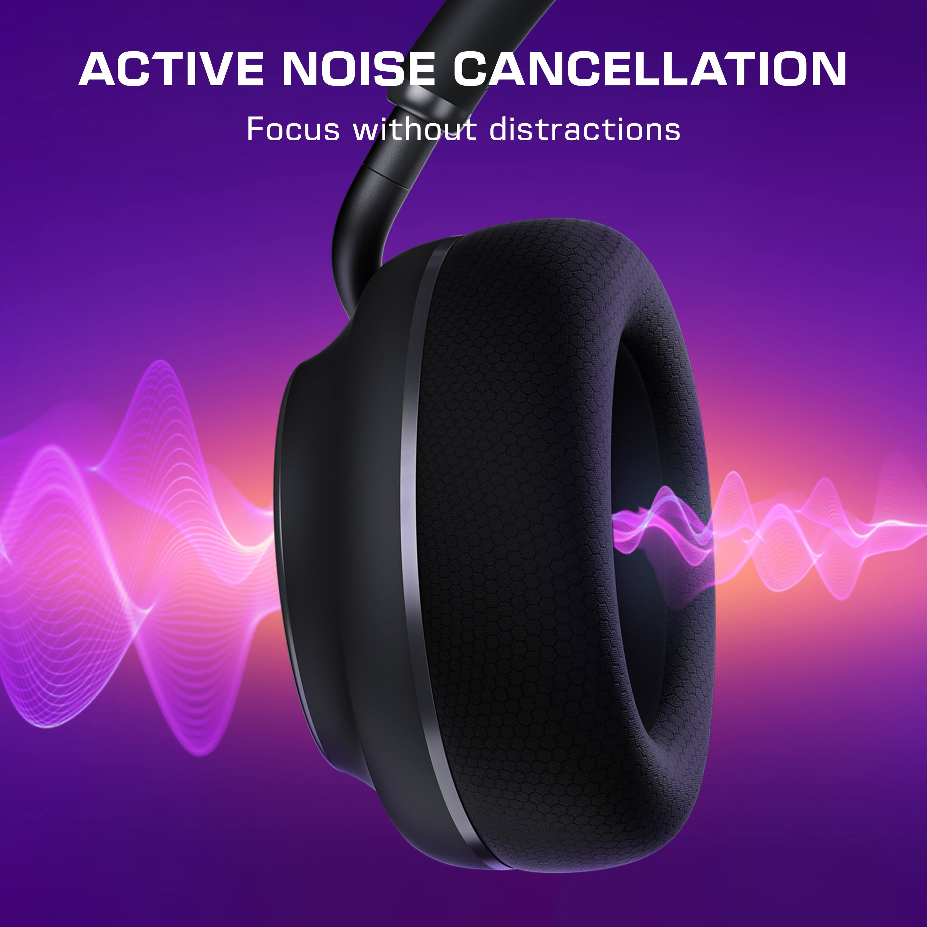 ACTIVE NOISE CANCELLATION  
Focus without distractions