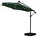 Alt View 2. Ainfox - Ainfox 10FT Solar LED Outdoor Patio Yard Offset Umbrella with Cross Base for Market,Garden,Deck,Backyard,Pool,with light - green.