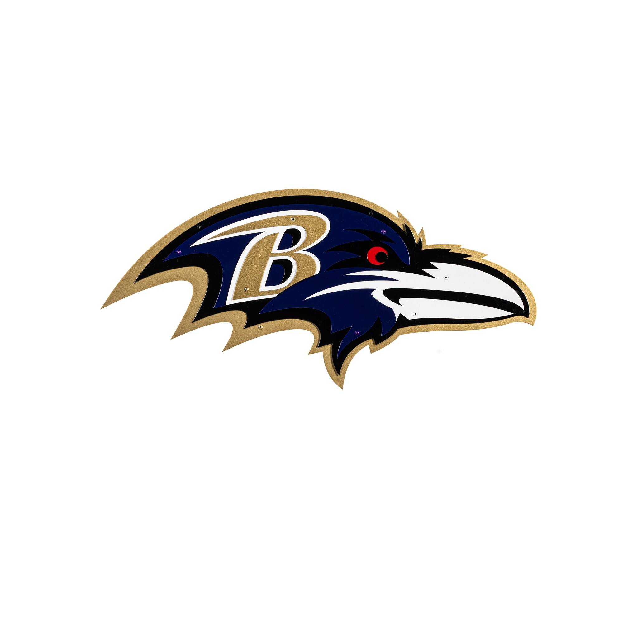 Baltimore Ravens 23" Layered Metal Wall Art Sign