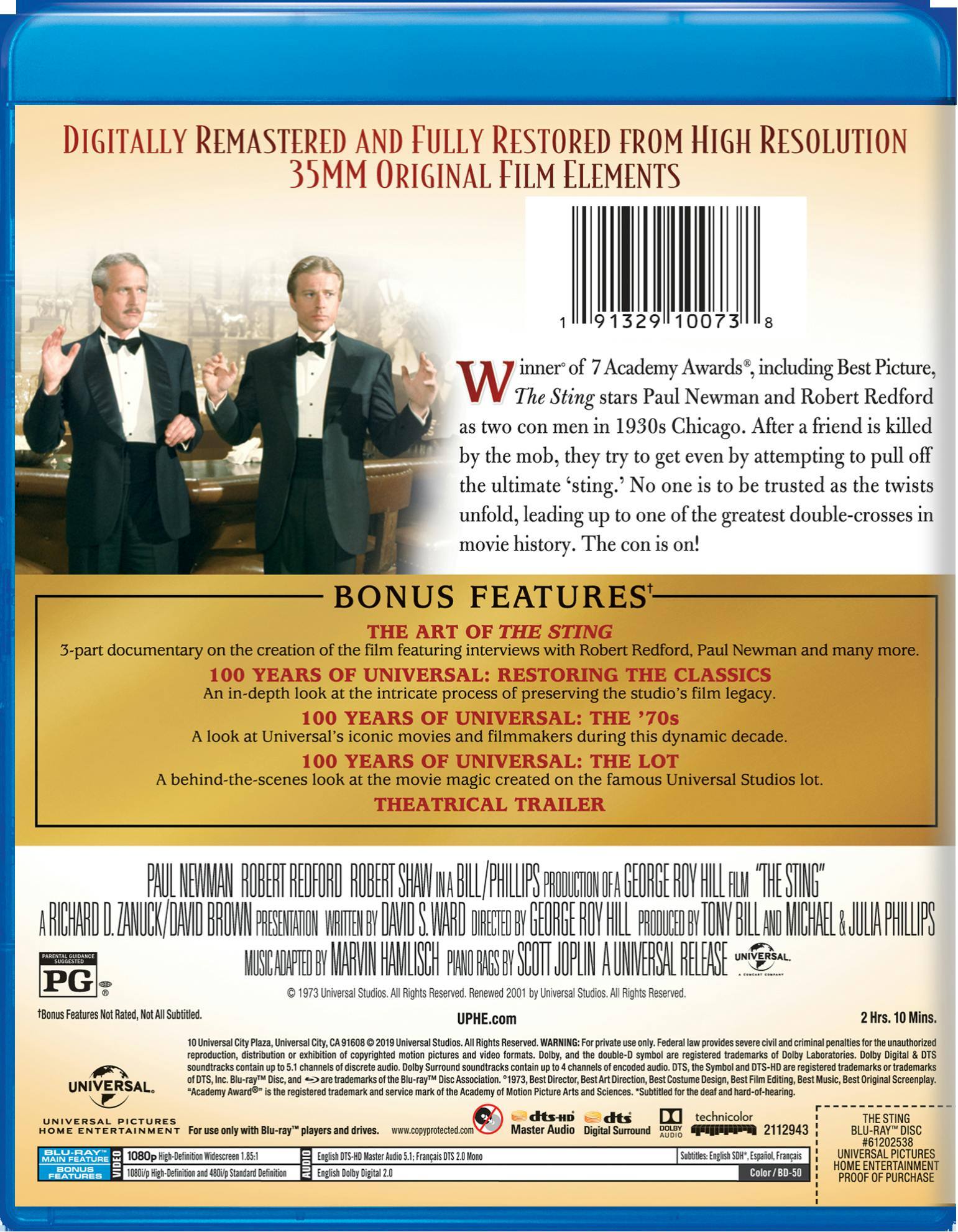 Angle. The Sting [Blu-ray].