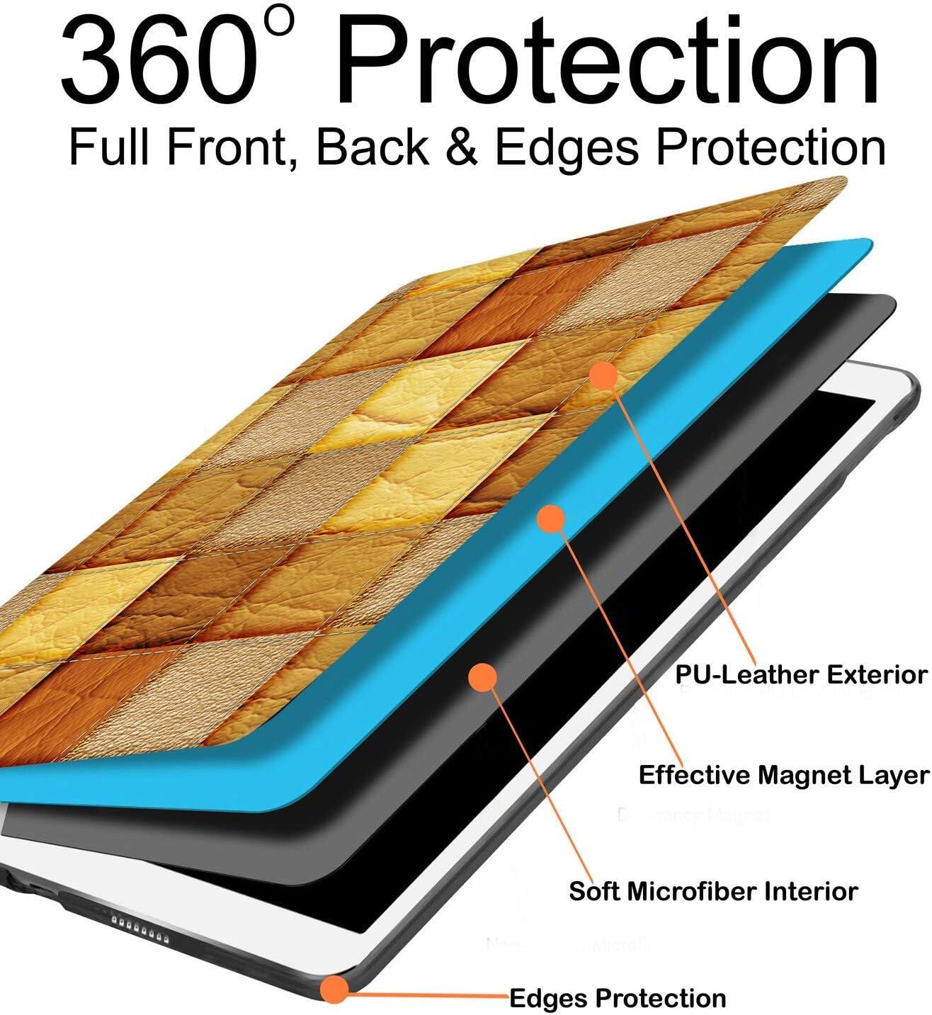 360° Protection  
Full Front, Back & Edges Protection

PU-Leather Exterior  
Effective Magnet Layer  
Soft Microfiber Interior  
Edges Protection