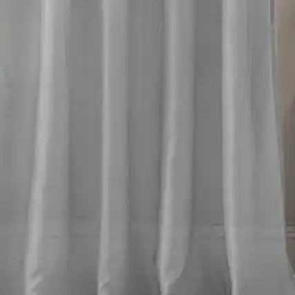 Front. Olivia Gray - Olivia Gray Celine Charcoal Sheer Curtain Panel - 55 x 90 Inch for Elegant Home Décor - Charcoal.