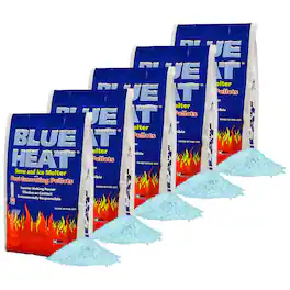 Blue Heat - Ice Melt Pellets Deicer and Snow Removal for Driveway, 20 lb, 5 Pack