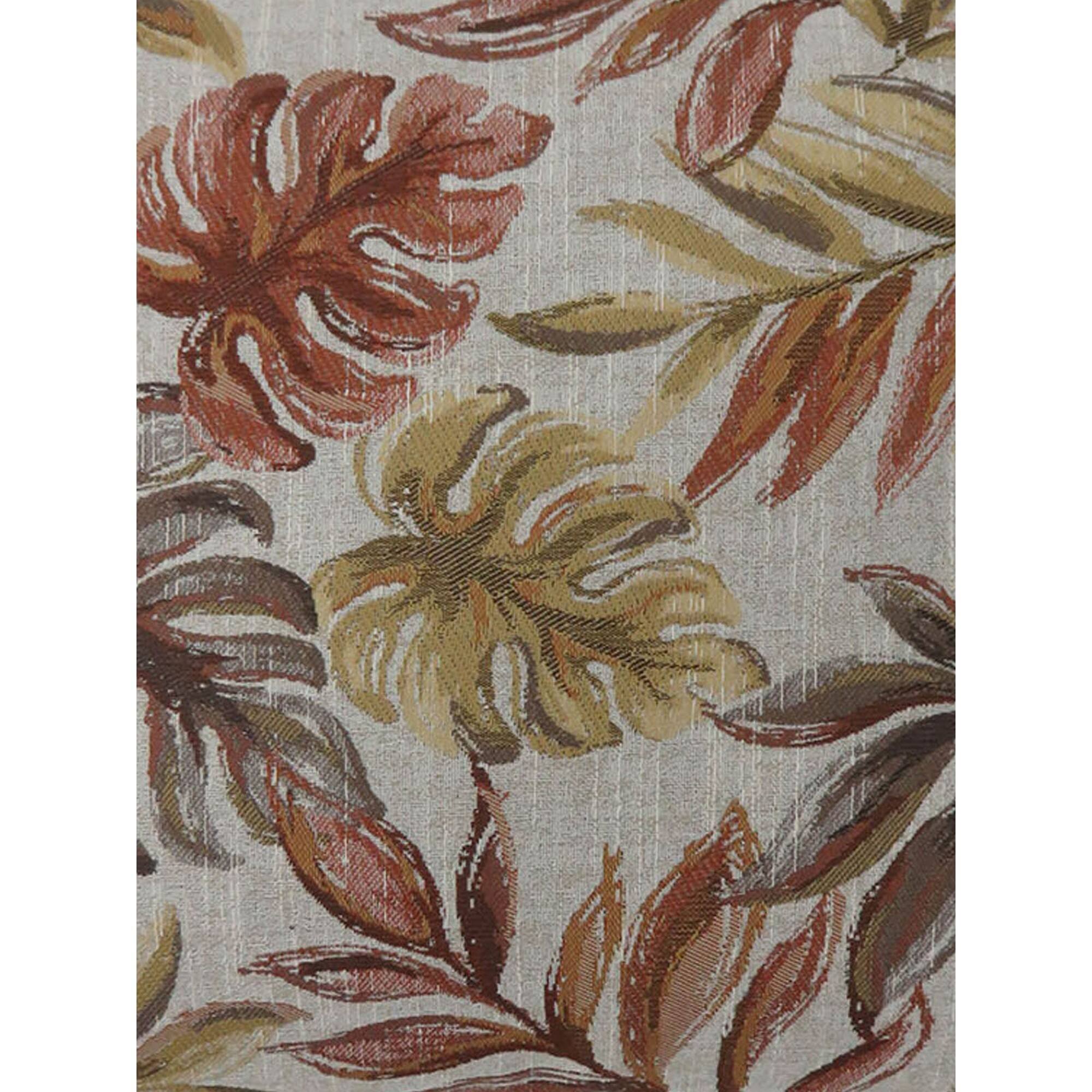 Back. Manhattan Lane - Contemporary Style Leaf Designed Set of 2 Throw Pillows - Red.