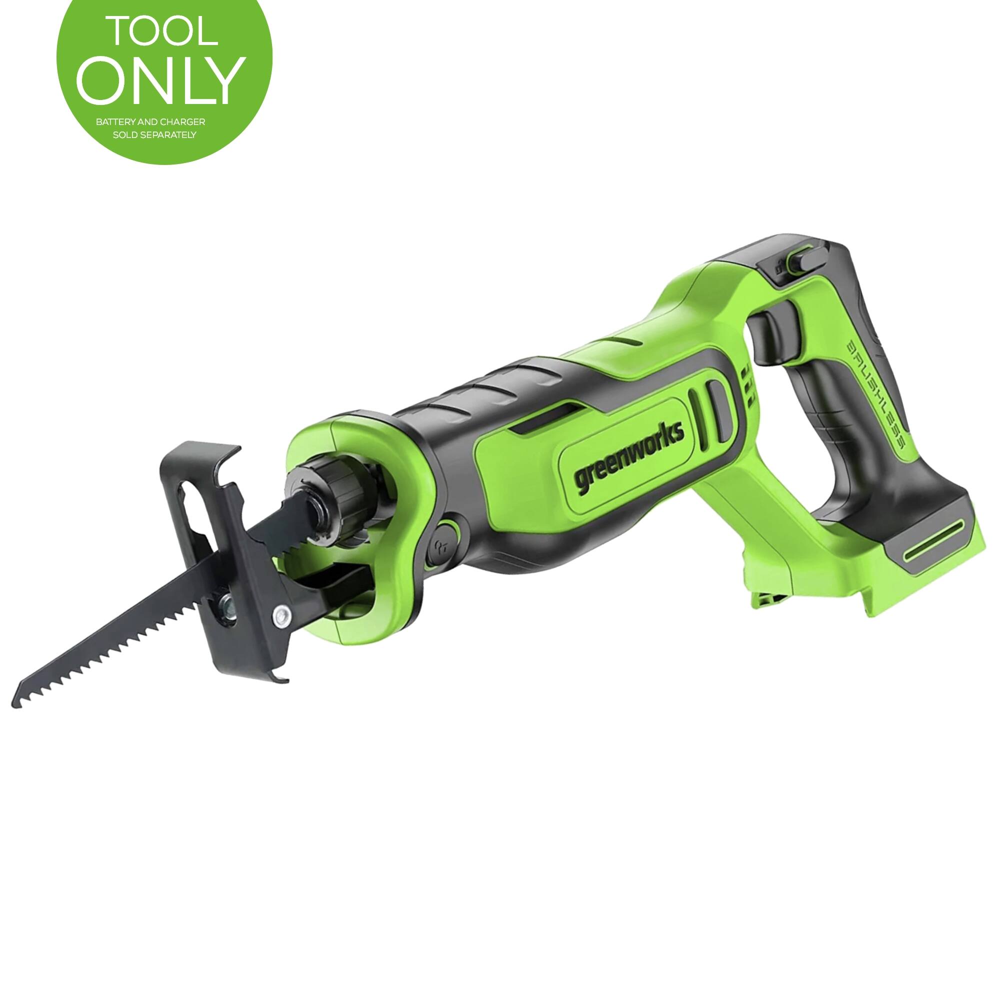TOOL ONLY  
BATTERY AND CHARGER SOLD SEPARATELY  
3 greenworks