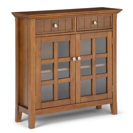 Simpli Home - Acadian Entryway Storage Cabinet - Light Golden Brown