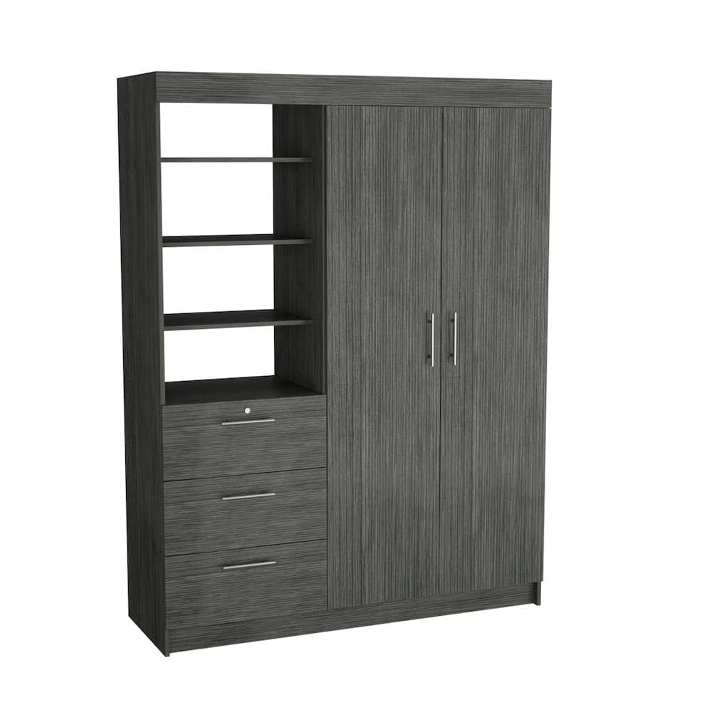 TuHome - Kenya Armoire Smokey Oak MDF - Brown price history on PriceWatchPro