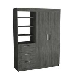 TuHome - Kenya Armoire Smokey Oak MDF - Brown