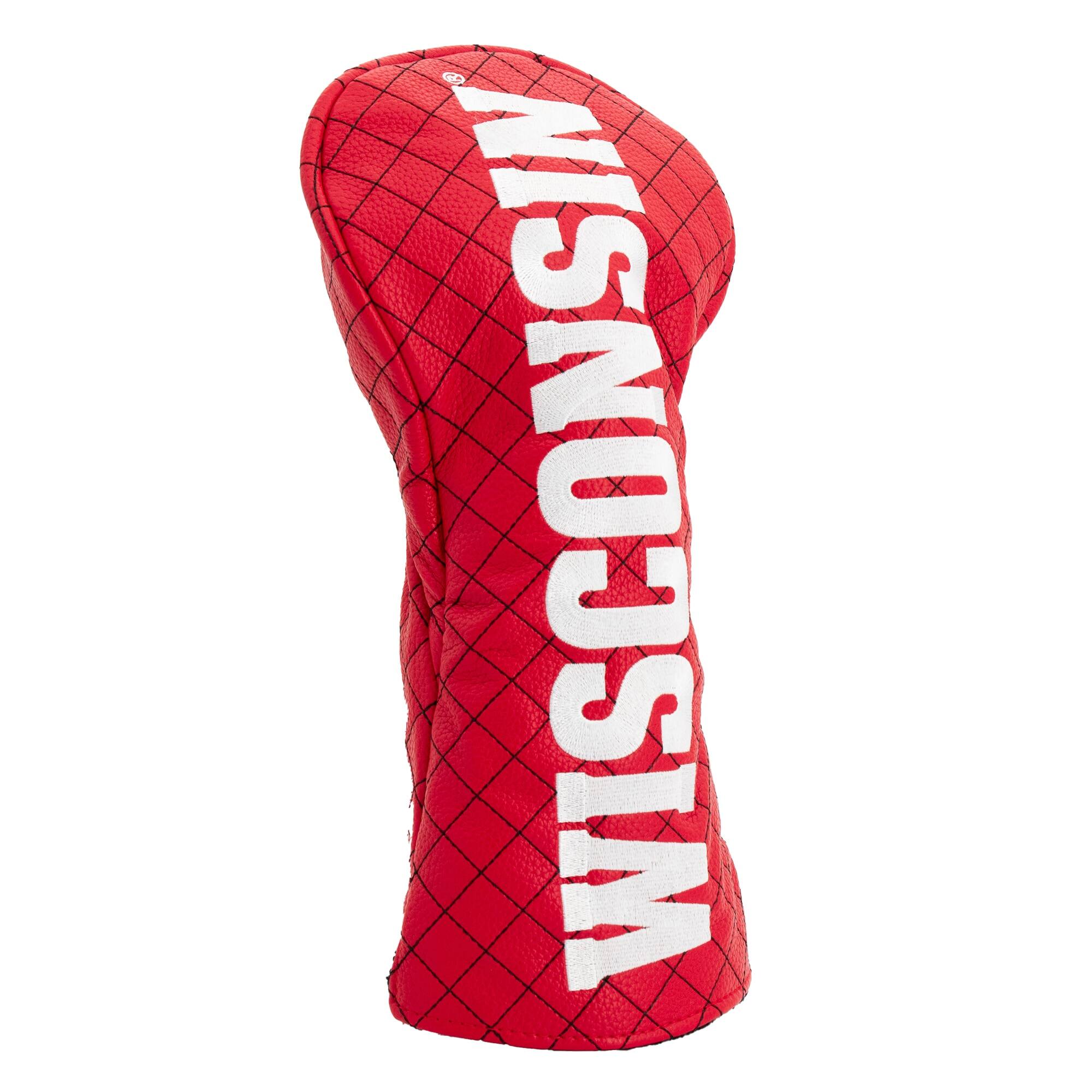 Alt View 2. Team Golf - Wisconsin Badgers Quilted Driver Headcover - Multicolor.
