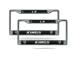 Rico Industries - Los Angeles Kings NHL Chrome Metal (Set of 2) License Plate Frame Set - Multi