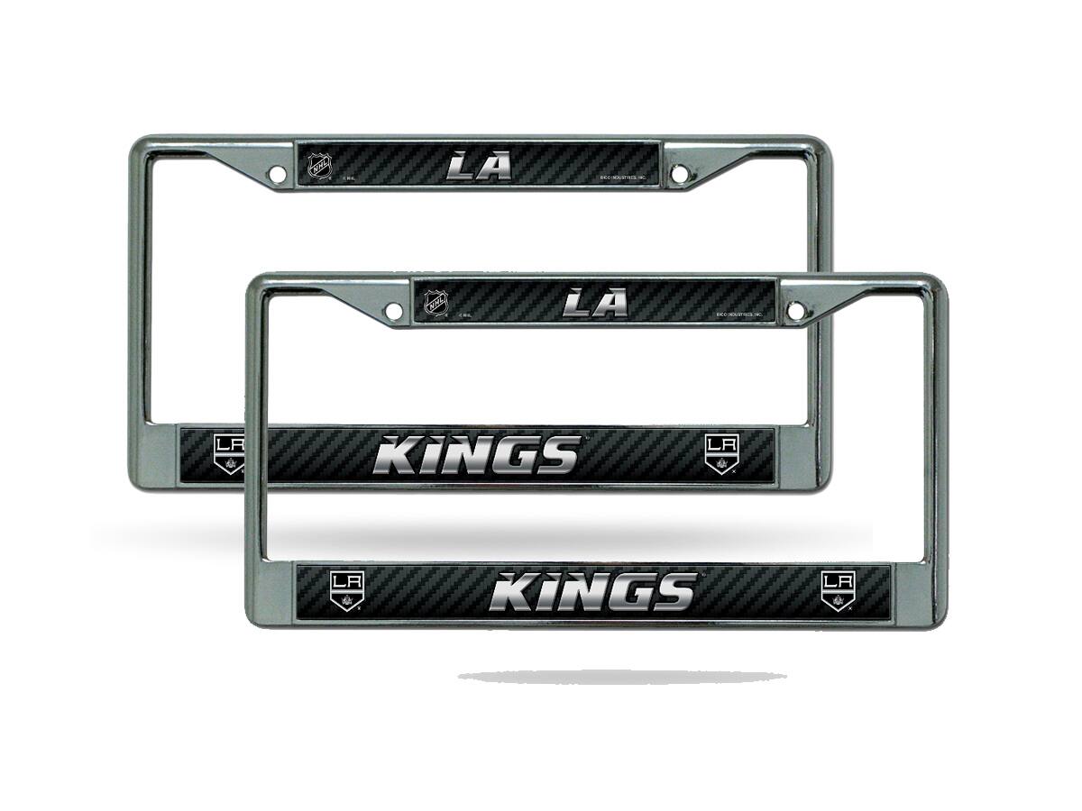 Los Angeles Kings NHL Chrome Metal (Set of 2) License Plate Frame Set