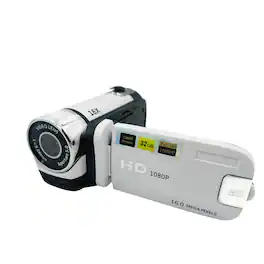 Cluzine - 1080P HD Digital Camcorder, 16MP, 16X Zoom, 2.4" Rotatable Screen, Vlogging Camera