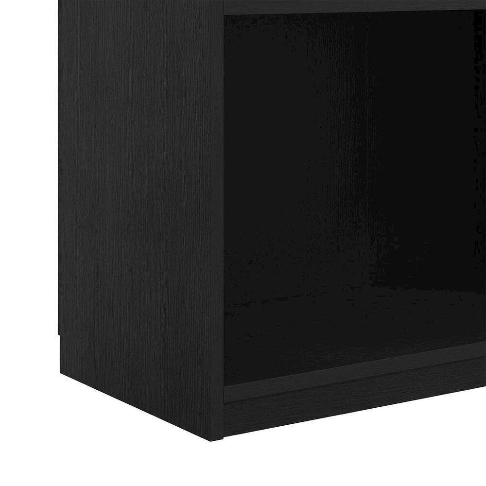 Alt View 2. FurniFact - Wooden Bookcase in Finish with Adjustable Shelves for Home Office - Darkwood.