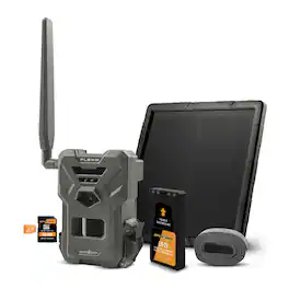 Spypoint - FLEX-M Trail Camera, SPLB-10 Solar Panel Bundle with Accessories