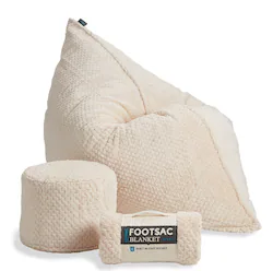 Lovesac - Pillowsac Bundle - Macadamia Scalloped Phur - Front_Zoom