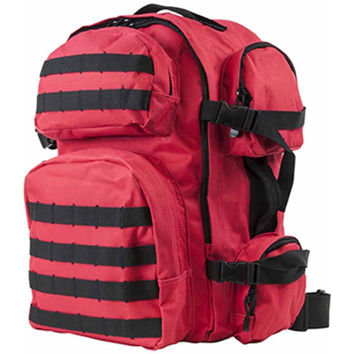 Alt View 1. NcSTAR - NcSTAR Vism Tactical Backpack, Red with Black Trim - Red.