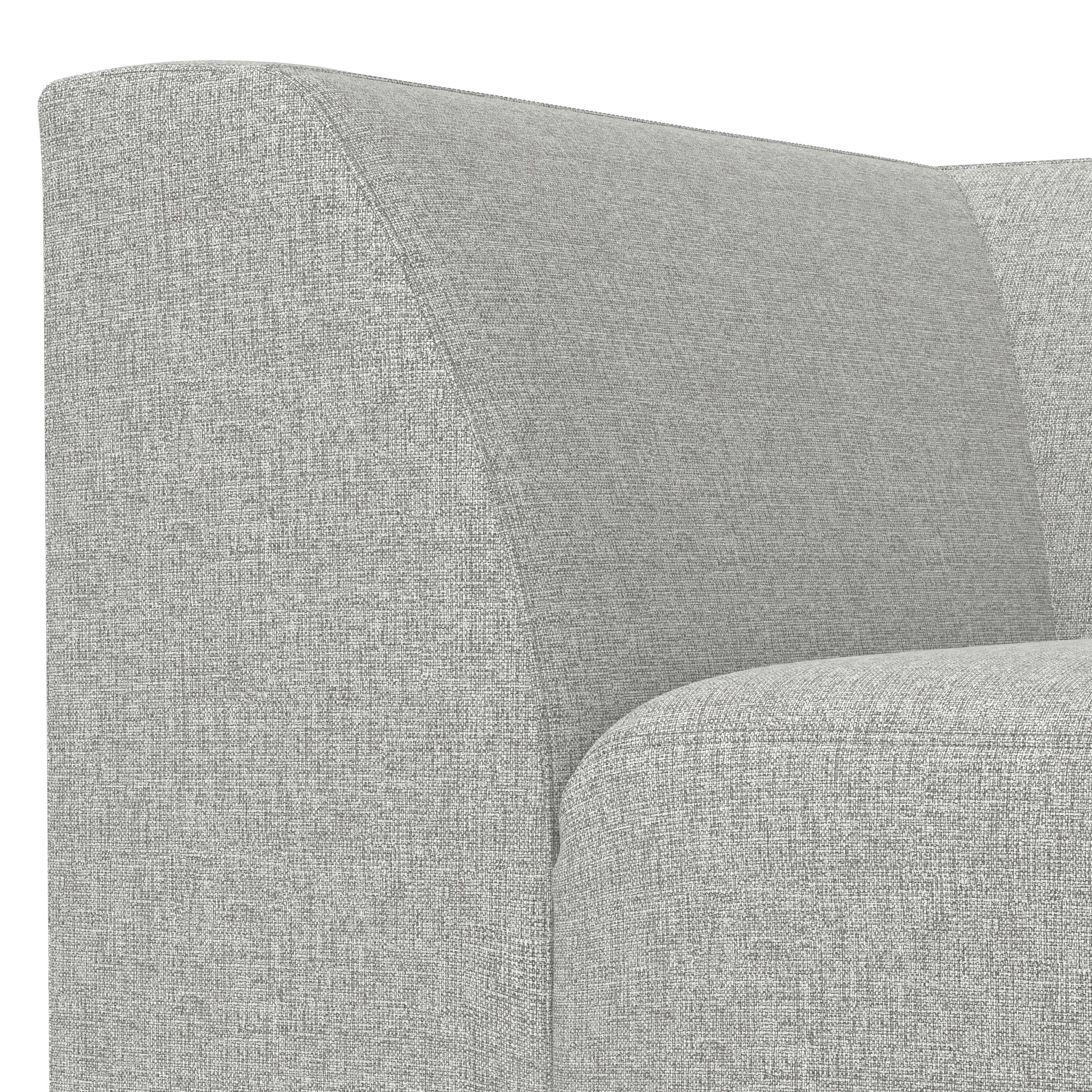 Alt View 6. Simpli Home - Rex Corner Sofa Module in Tightly Woven Performance Fabric - Pale Grey.