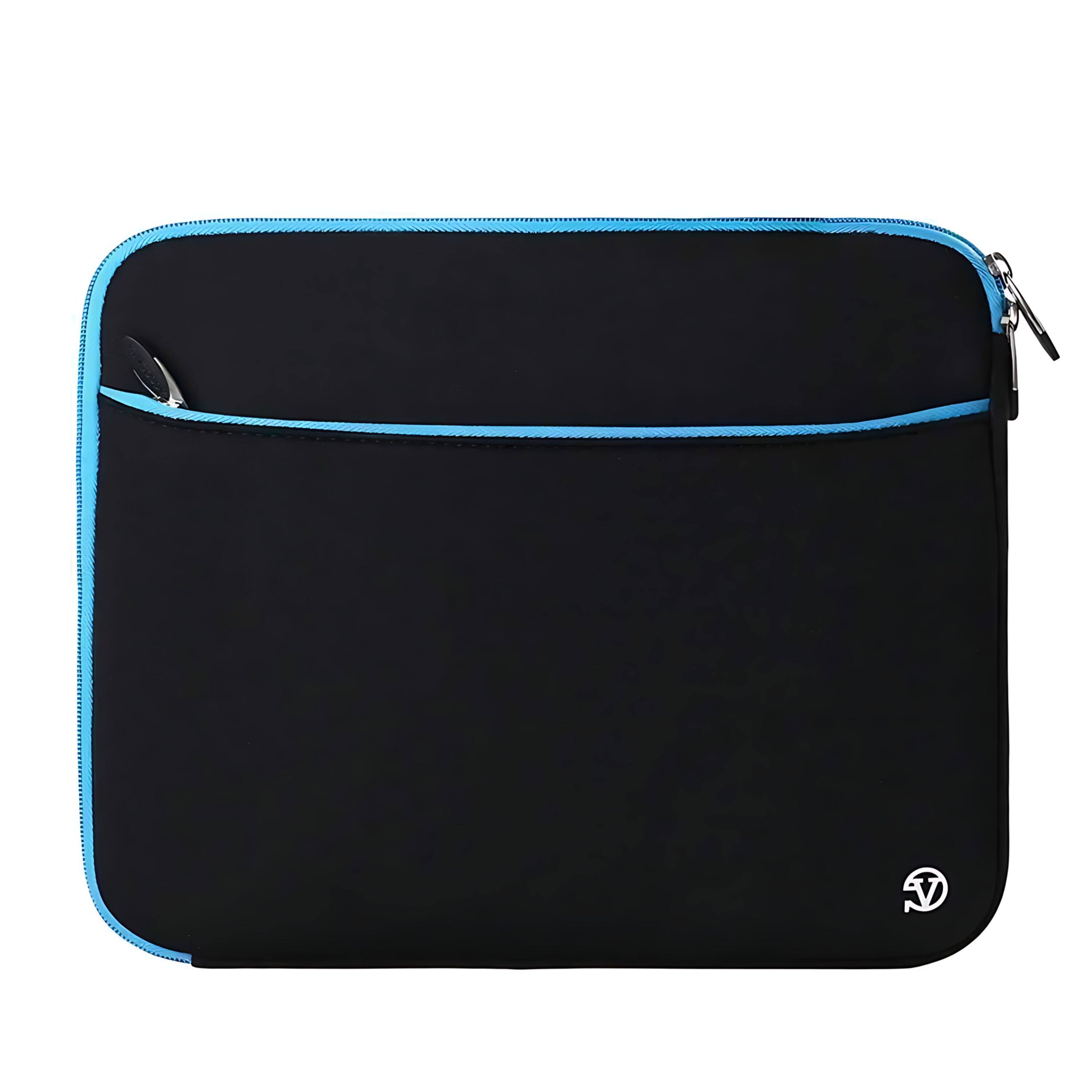 Front. Kitcheniva - Neoprene Tablet Sleeve Pouch Bag Case For 12" iPad Black/Blue - Black/Blue.