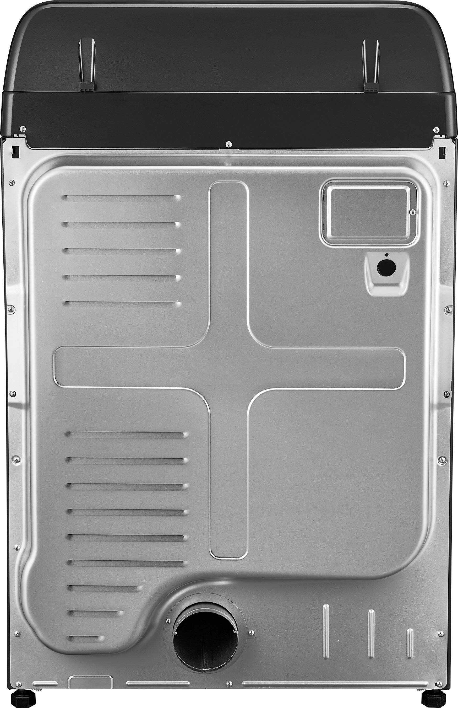 Alt View 13. Insignia™ - 7 Cu. Ft. Electric Dryer with Sensor Dry - Metallic Gray.