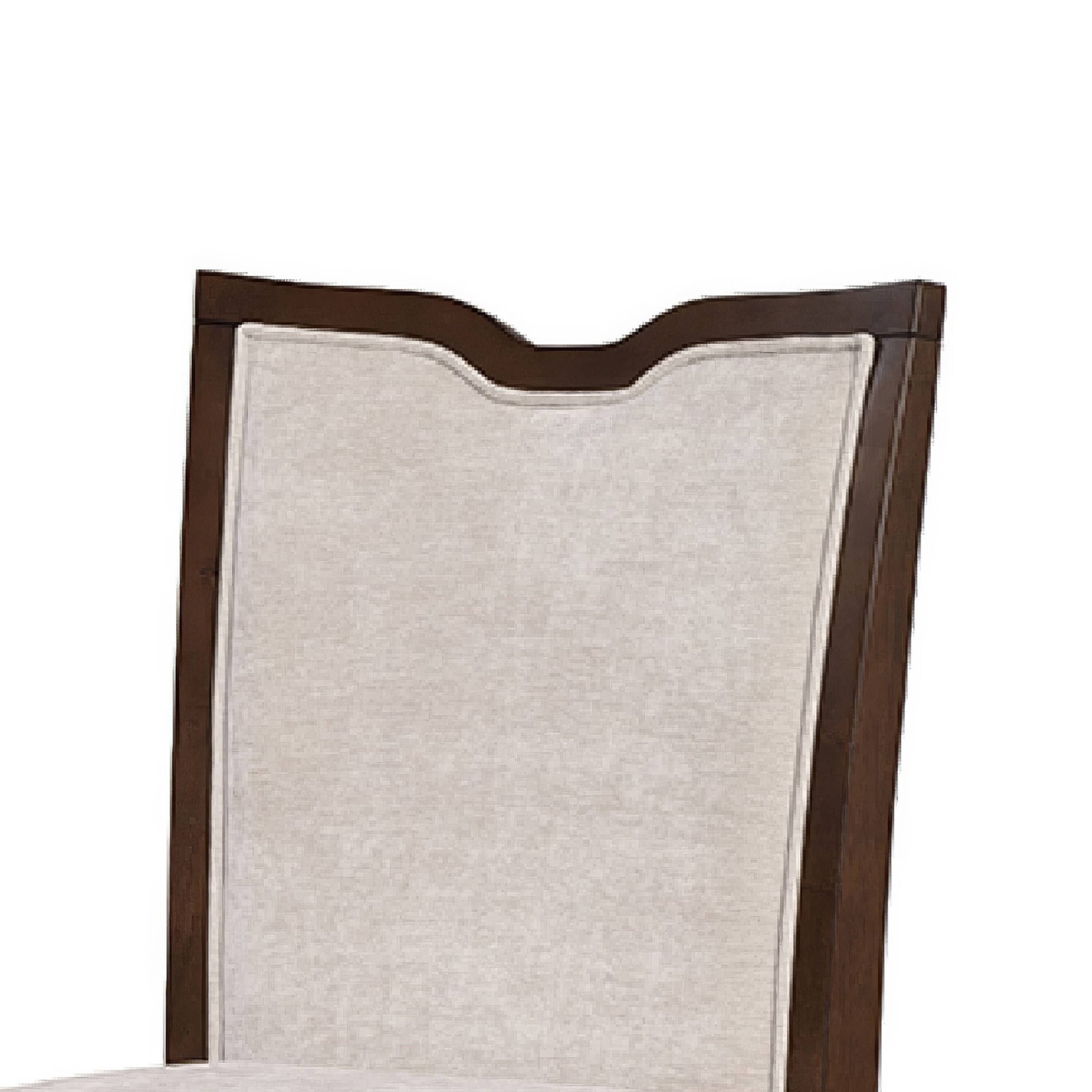 Manhattan Lane Raam Dining Side Chair Set of 2, Cushions Dark Cherry ...