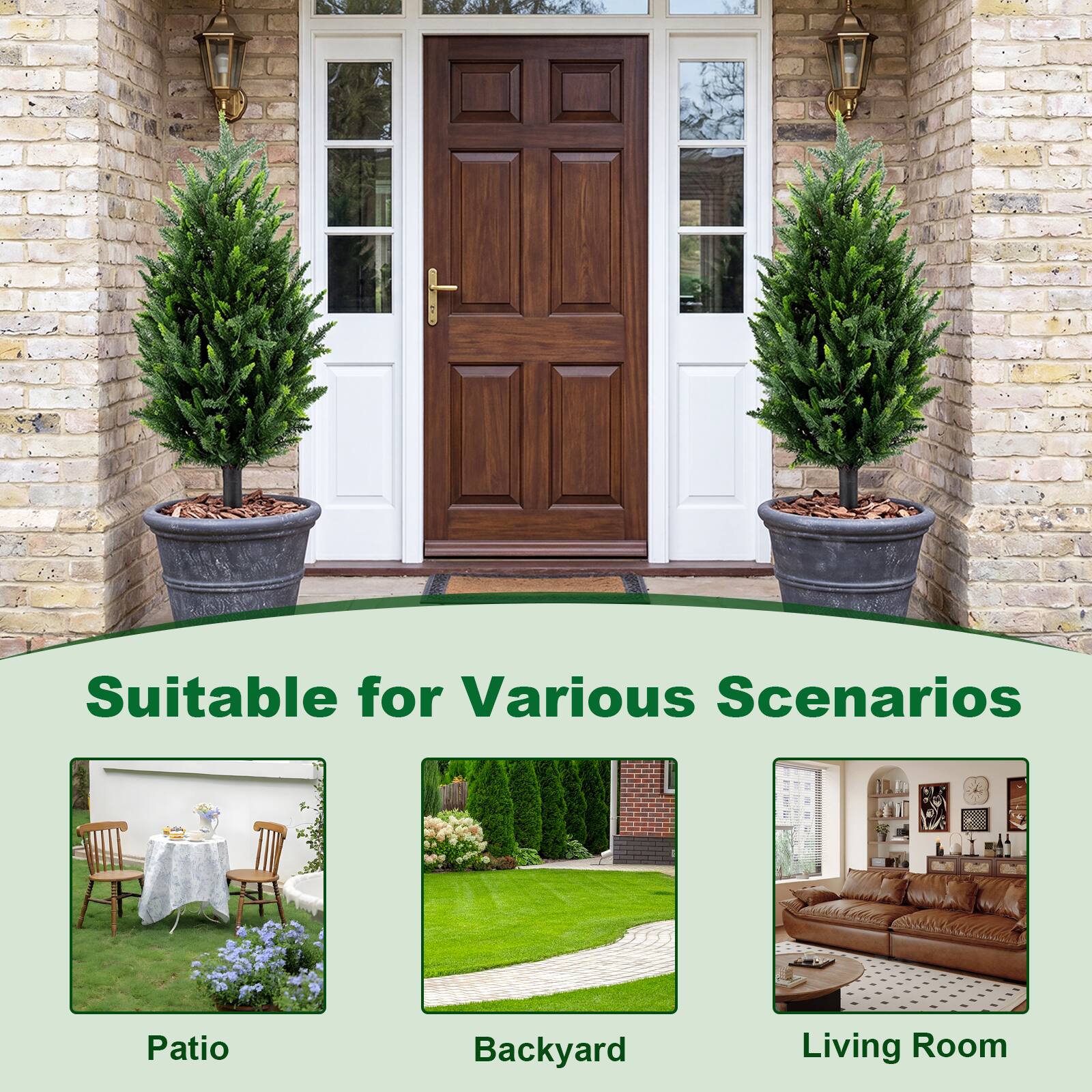 Suitable for Various Scenarios

- Patio
- Backyard
- Living Room