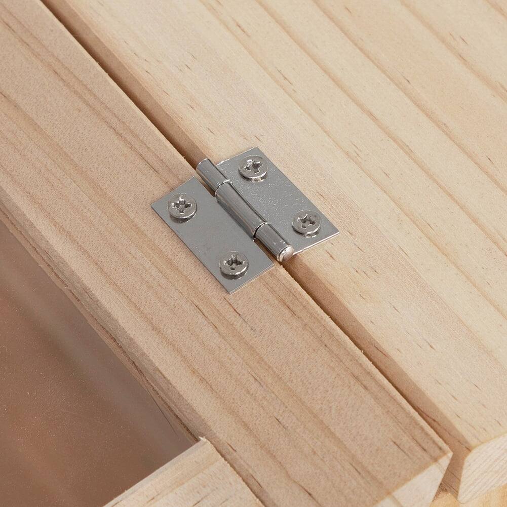 Left. Pefilos - 31" Wooden Hamster Cage for Small Animals House, Acrylic Hutch for Dwarf Hamster, Guinea Pig, Chinchilla.