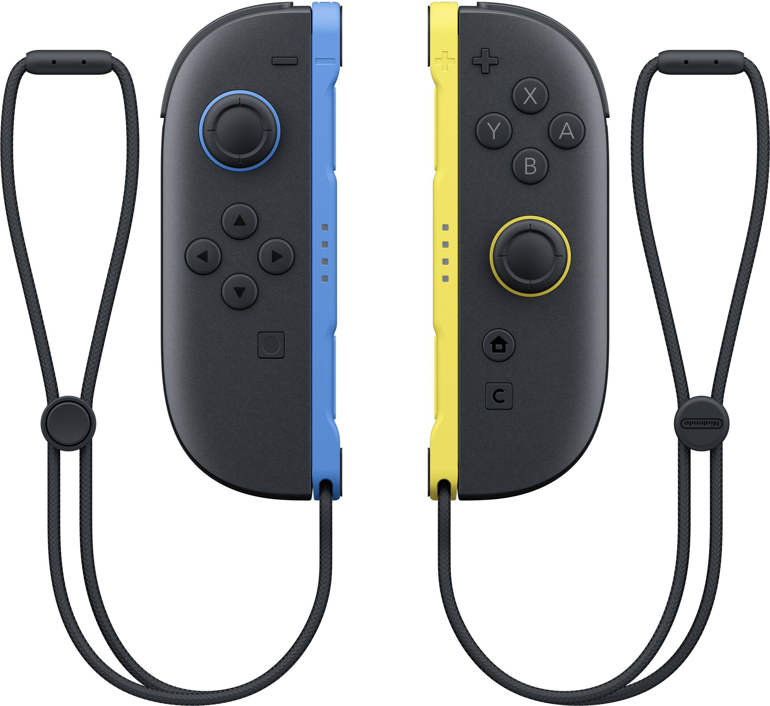 Alt View 4. Nintendo - Joy-Con 2 (L)/(R) Blue / Light Yellow - Black.