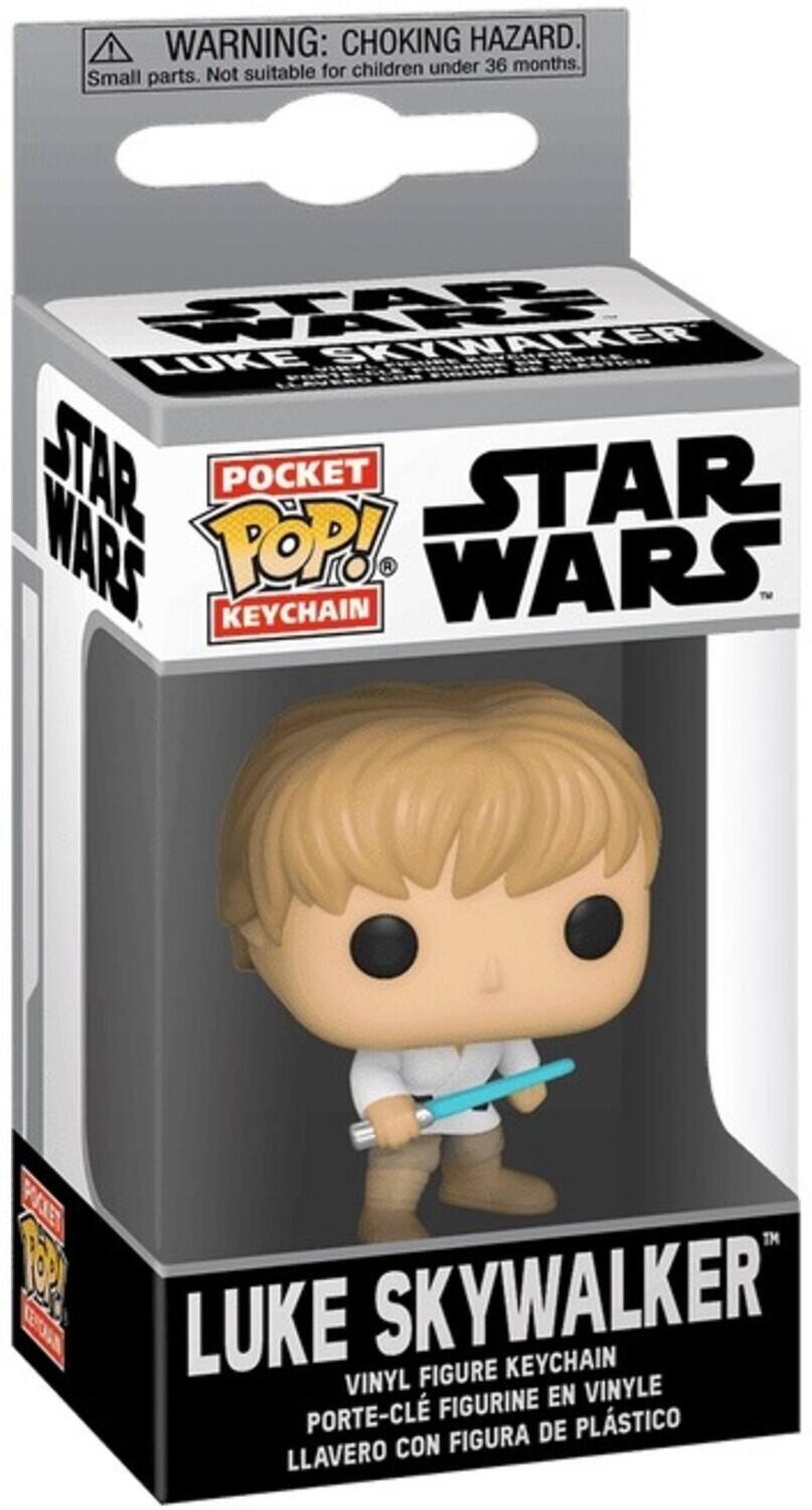 WARNING: CHOKING HAZARD. Small parts. Not suitable for children under 36 months. STAR WARS STAR WARS POP! POCKET STAR KEYCHAIN R WARS E B SKYWALKER LUKE FIGURE KEYCHAIN VINYL EN VINYLE PORTE-CL FIGURINE PLSTICO FIGURA DE LLAVERO CON