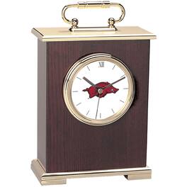 Jardine - Arkansas Razorbacks Carriage Clock - Gold