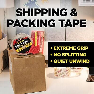 SHIPPING & PACKING TAPE

- EXTREME GRIP
- NO SPLITTING
- QUIET UNWIND