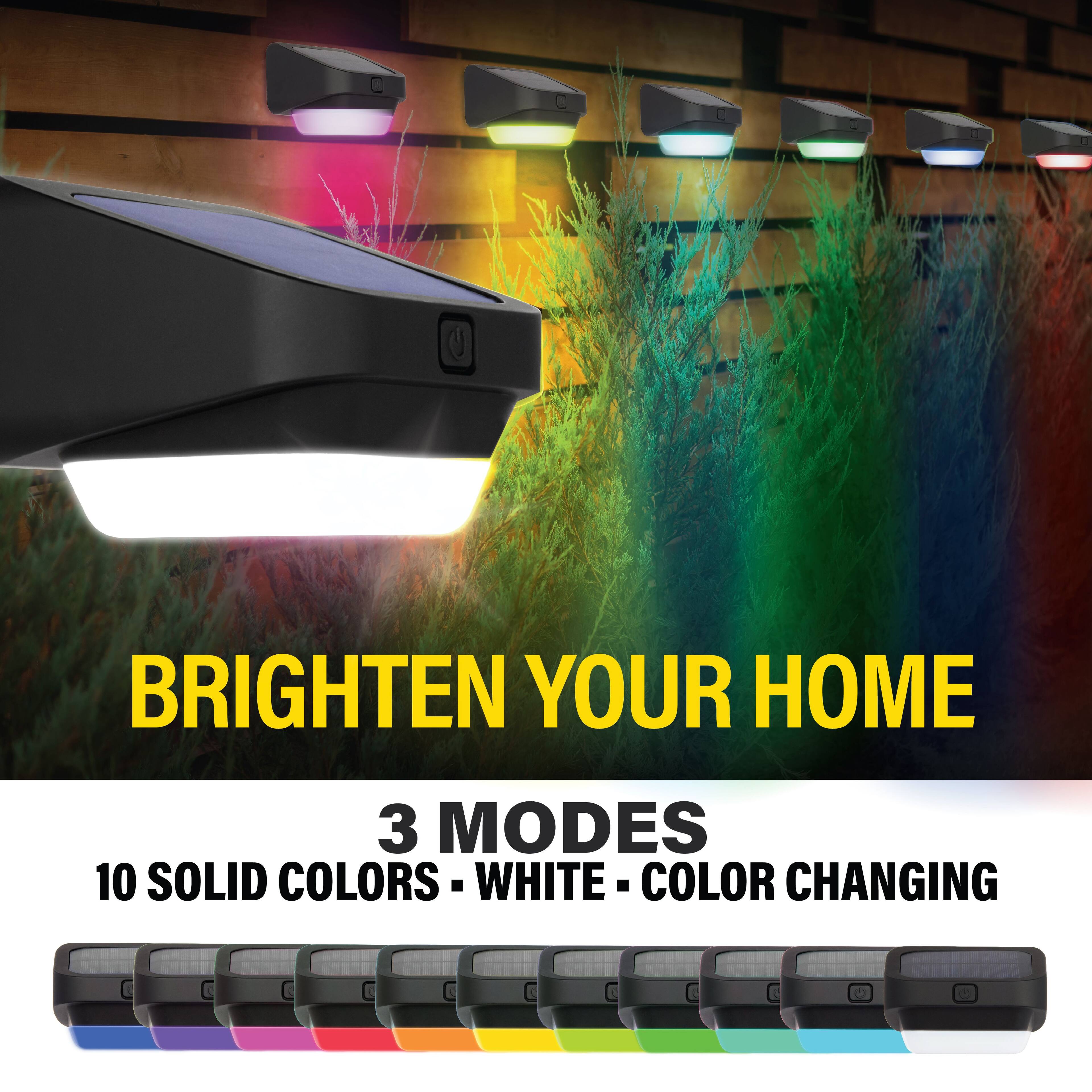 BRIGHTEN YOUR HOME  
3 MODES  
10 SOLID COLORS - WHITE - COLOR CHANGING