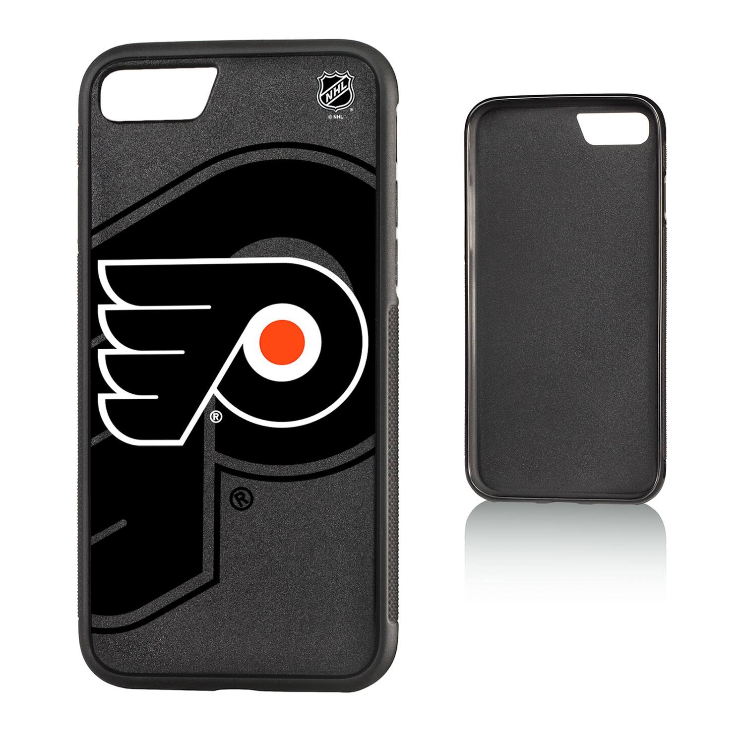 Alt View 1. Keyscaper - Philadelphia Flyers iPhone Bump Ice Case - 14 Pro - Multicolor.