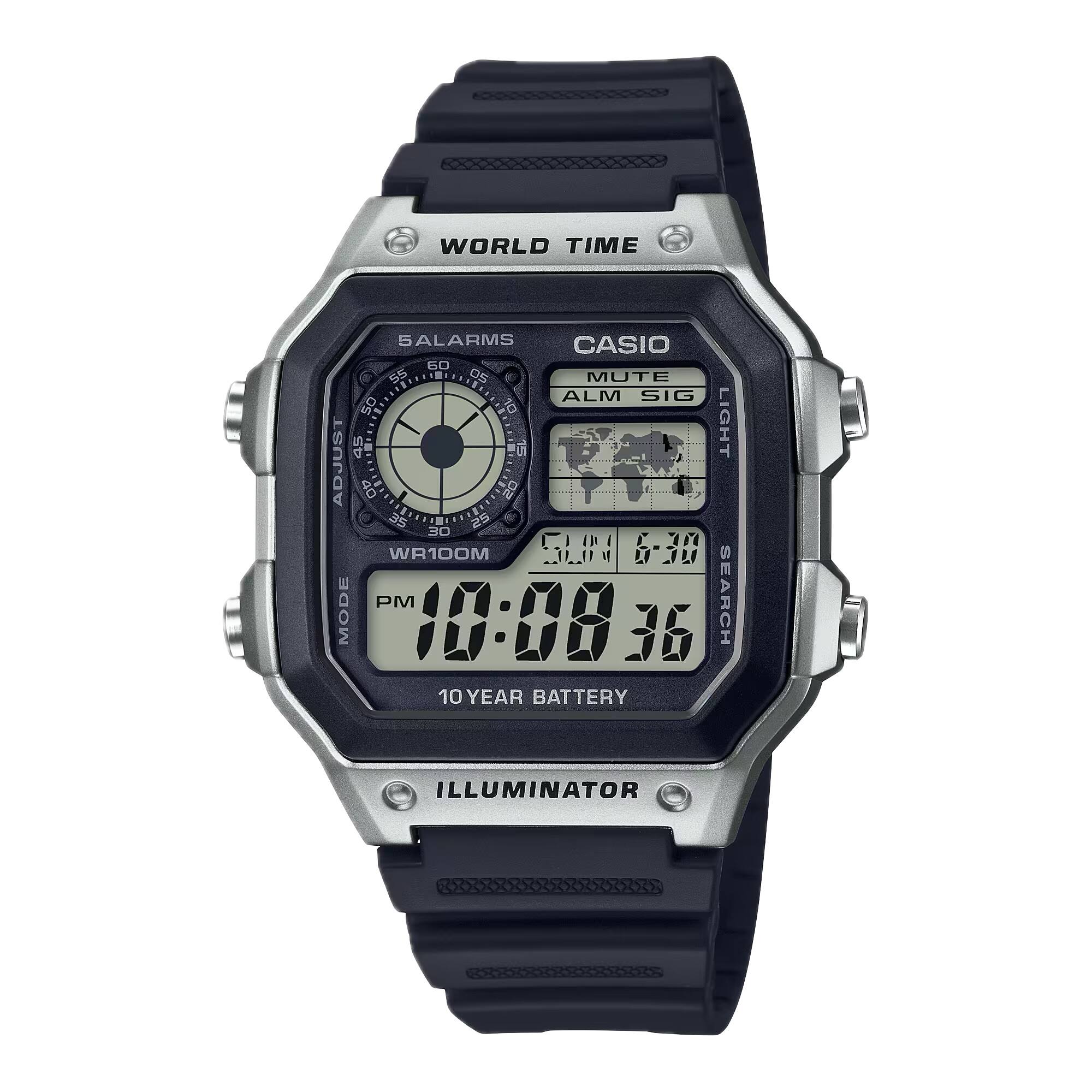 Casio - Men’s Multifunction Digital Watch with Dial - AE-1200WH-1CV - Black