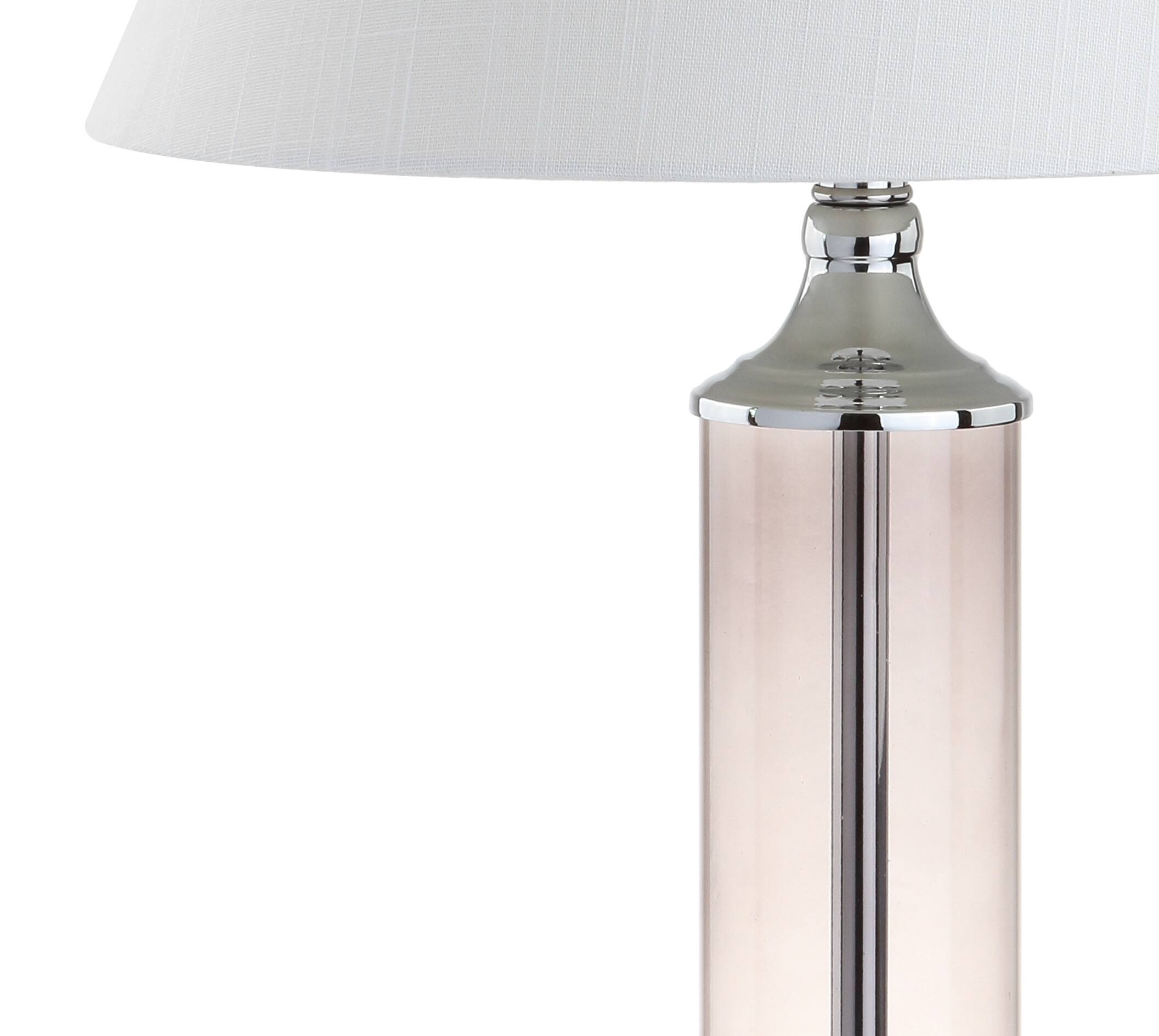 Alt View 3. Jonathan Y - Astor 29" Glass LED Table Lamp, Smoked Gray (Set of 2) - Smoked Gray.