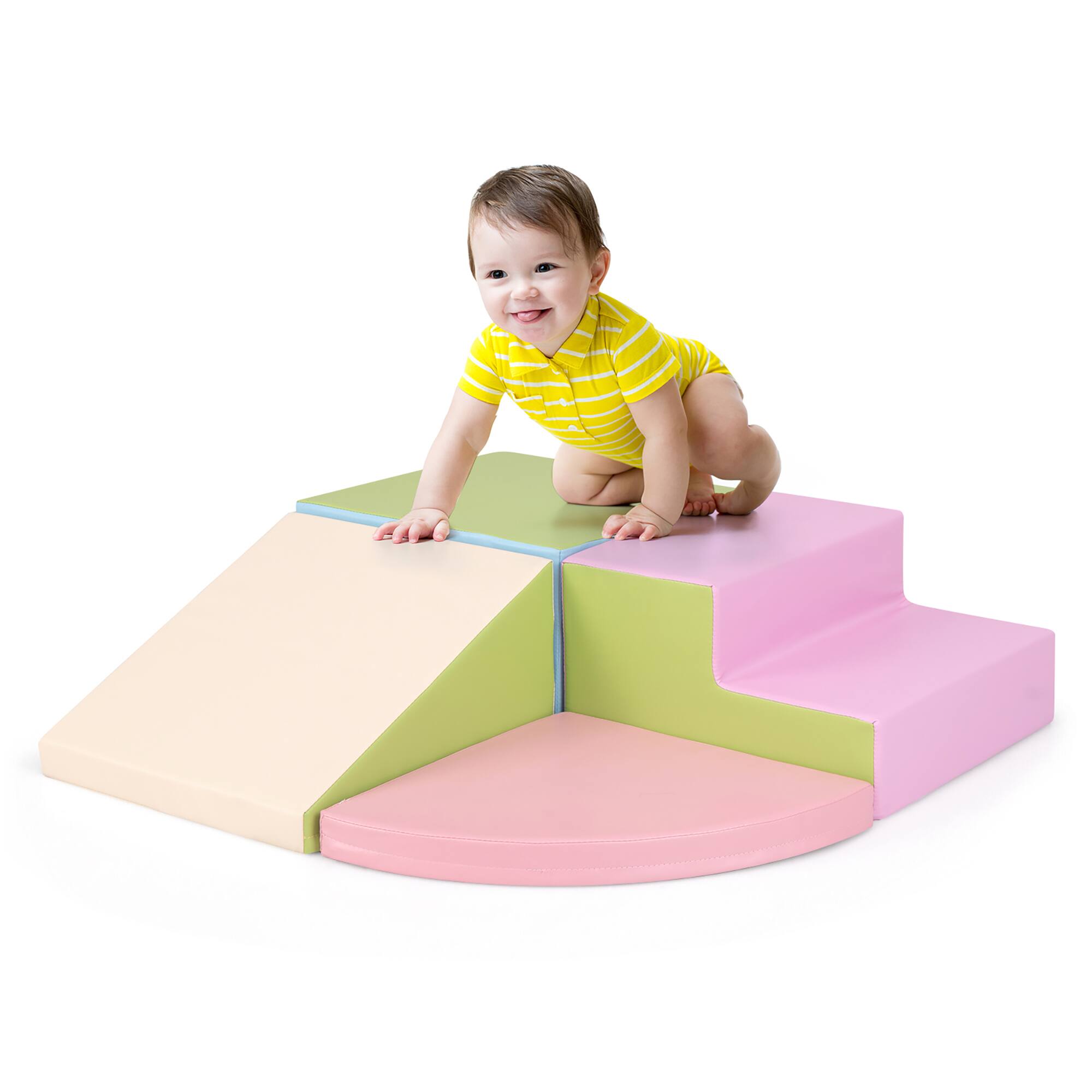 Alt View 9. Gymax - Gymax Climb and Crawl Foam Block Play Set for Children Development Indoor Active Play - Multicolor.