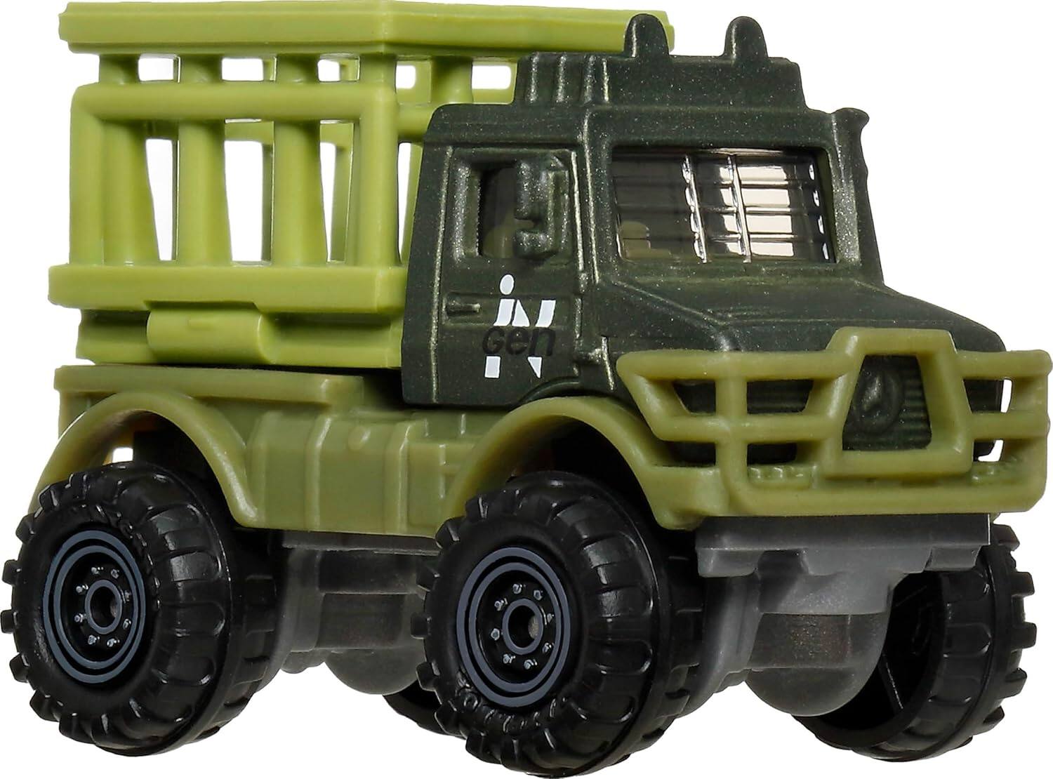 Angle. Mattel - Matchbox Jurassic World Rebirth 5-Pack Vehicles.